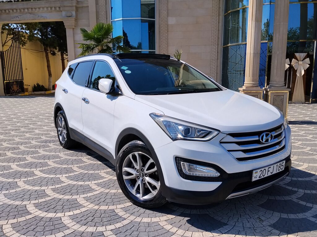 Hyundai Santa Fe – ağ kuzovlu, şəhər və uzun yola uyğun komfortlu — Avto, Samux (4)