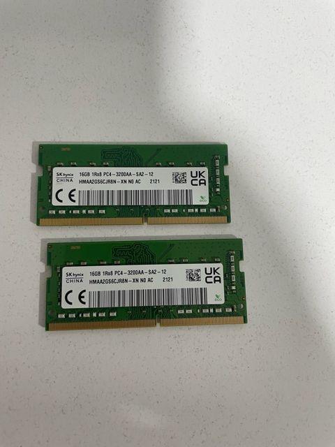 Skhynix DDR4 16GB 3200MHZ Notebook Rami soddim — Bakı