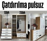 Üç qapılı dolab təmiz laminatla Qiymət 230₼ Ölçü 2x 1.20x 47 — afa.mebel — Şkaflar