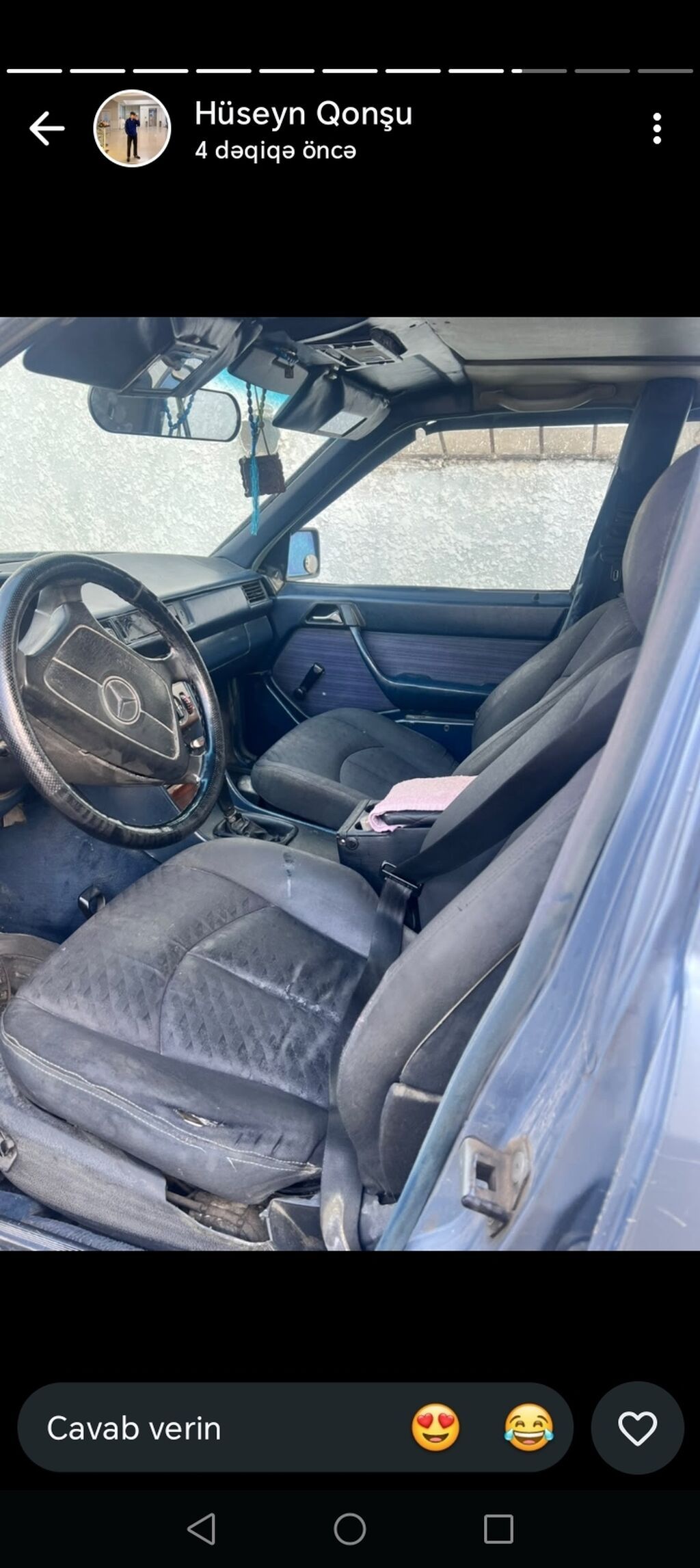 Mercedes-Benz 250D sedan - Kuzov: W124, 4 qapı, boz rəng - Yanacaq — Avto, Digah (3)