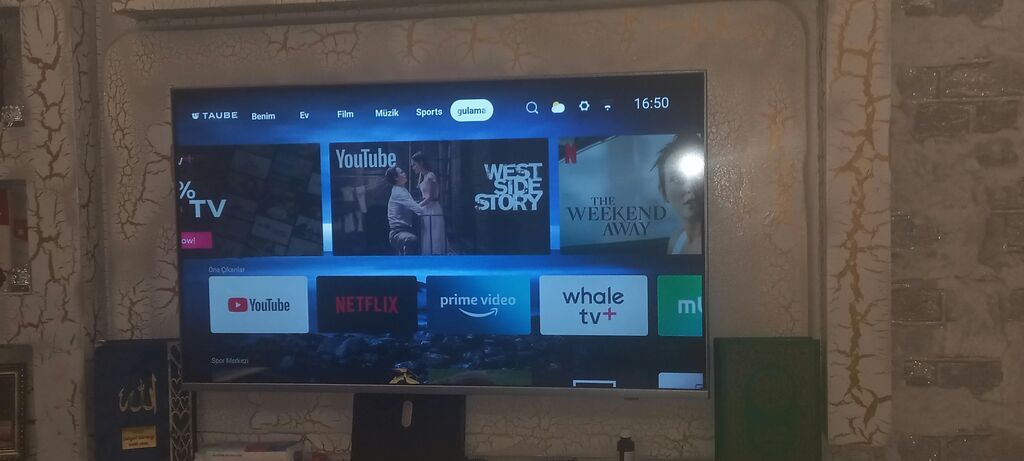 Smart TV – Taube interfeysi ilə - Ekran: Təxminən 55–60 düym — Televizorlar, Bakı (2)