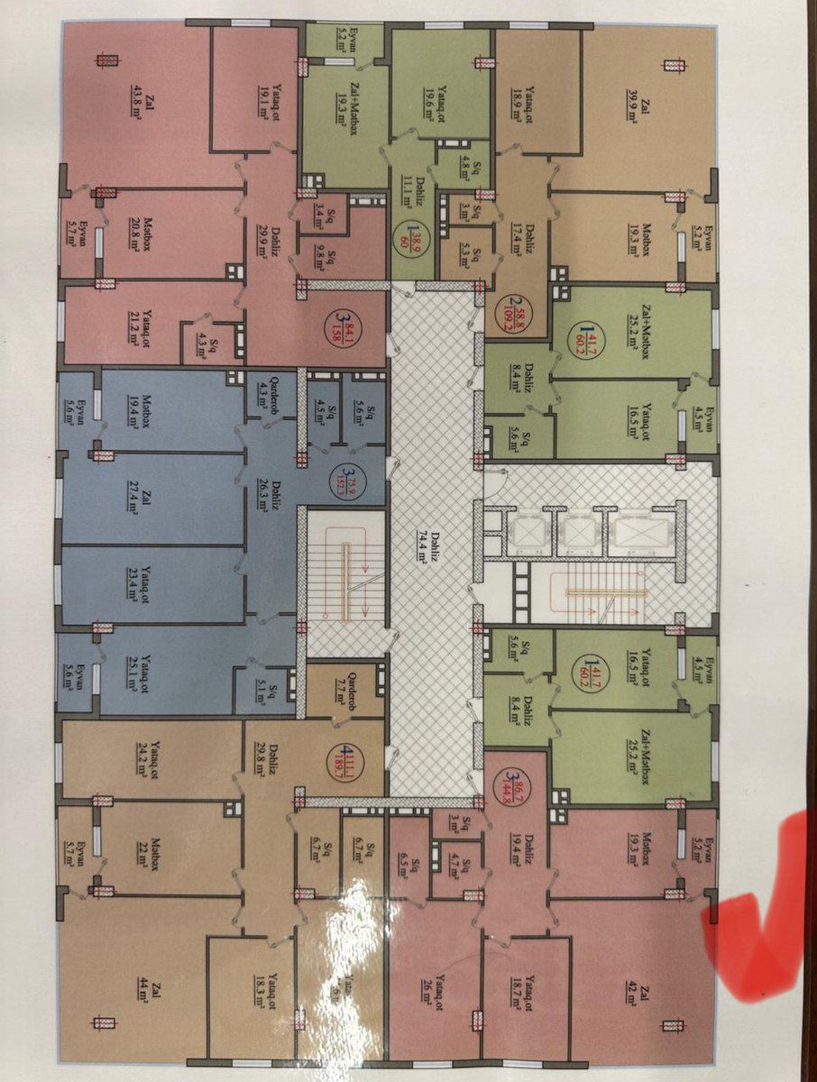 Satılır 3 otaqlı yeni tikili 145 m² — Mənzil, Bakı (5)
