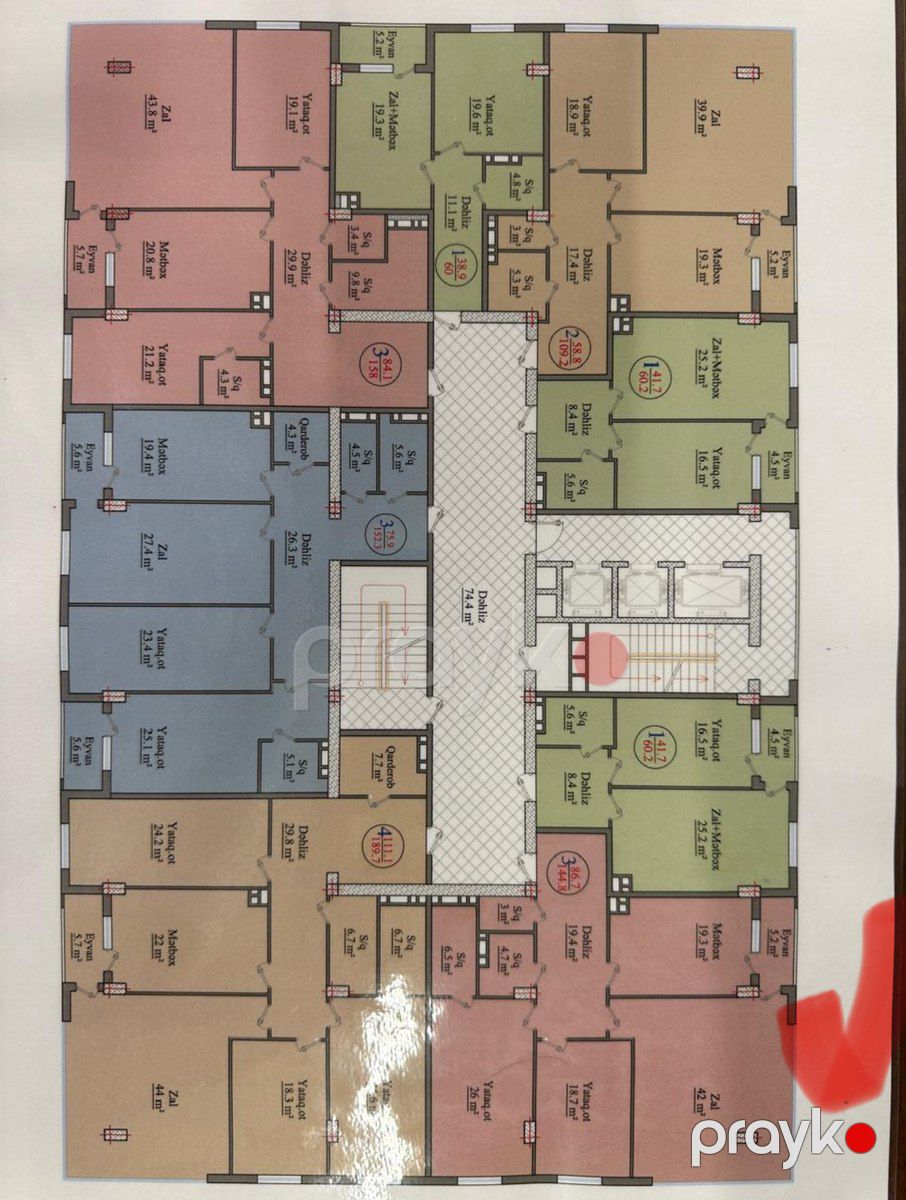 Satılır 3 otaqlı yeni tikili 145 m² — Mənzil, Bakı (5)