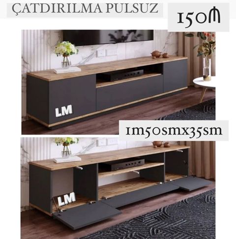 TV stendi / media tumbi - Ölçü: 1 m 50 sm x 35 sm (uzunluq x — Mehdiabad