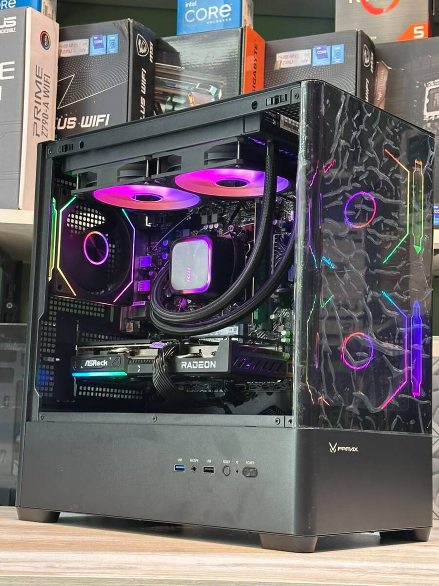 Gaming PC Ryzen 5 7500F 5.00 ghz RTX 5060 8GB SSD 1TB NVMe M.2 RAM 16GB DDR5 — Masaüstü kompüterlər, Bakı (3)