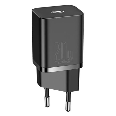Charger 1 Usb-c 20W Baseus Si Quick Black — Bakı
