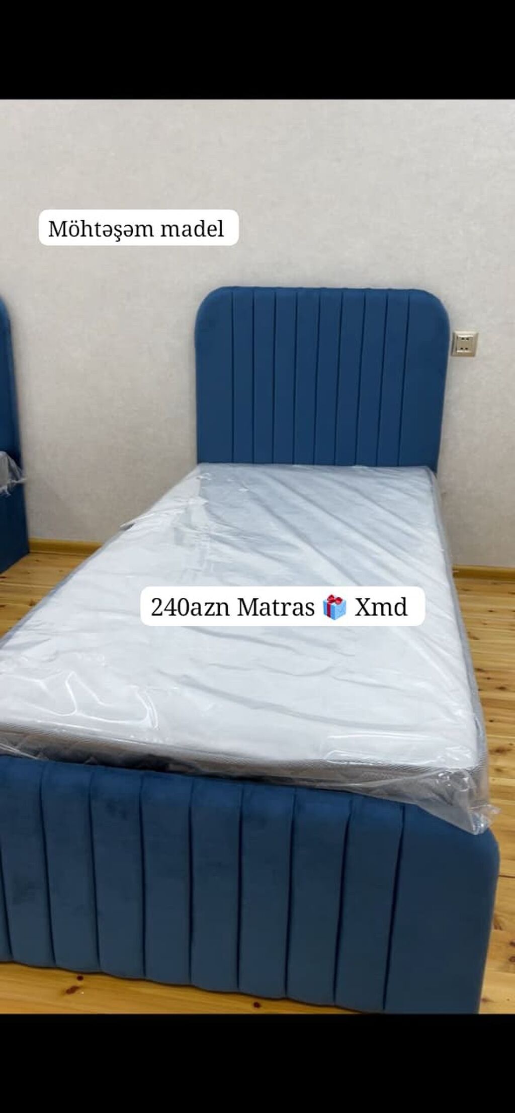 Taxt və matras modelləri - Tek nəfərlik taxt: qəhvəyi rəngli, yumşaq — Mebel, Bakı (3)