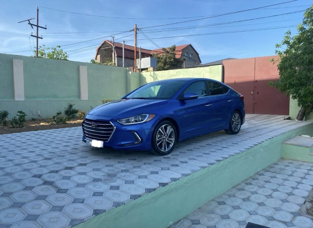Hyundai Elantra sedan – parlaq mavi rəngdə, şəhər və tras üçün — Avto, Sanqaçal (2)