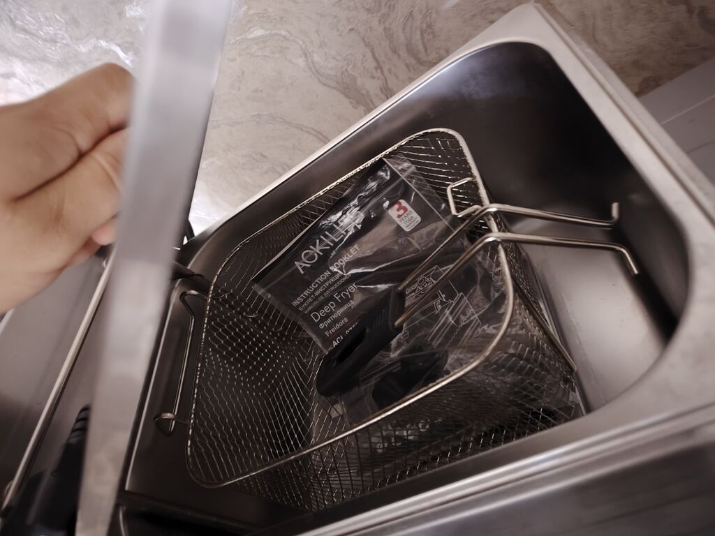 Qızartma aparatı (deep fryer) 1 defe işlenib original firmadı — Mətbəx texnikası, Xırdalan (3)