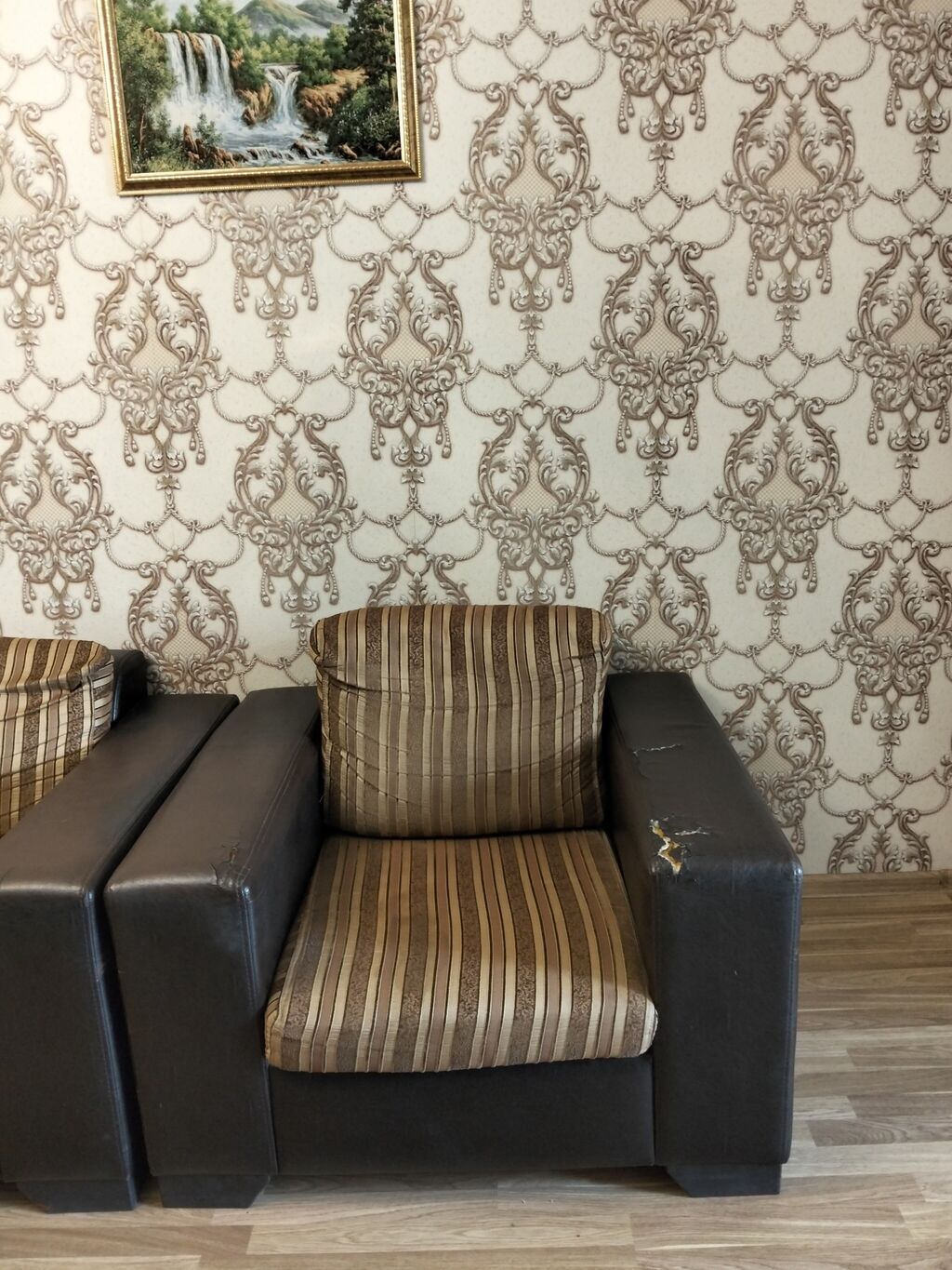 Kombinasiya dəsti – 3 nəfərlik divan + 2 ədəd kreslo - Dizayn: Müasir — Mebel, Bakı