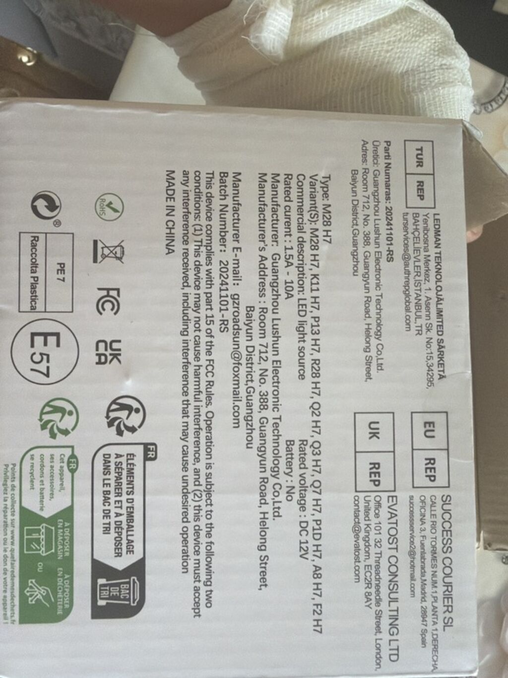 Roodslin Projector LED Far Lampası Dəsti - Tip: h4 lupa led - İşıq — Ehtiyat hissələri, Göygöl (4)