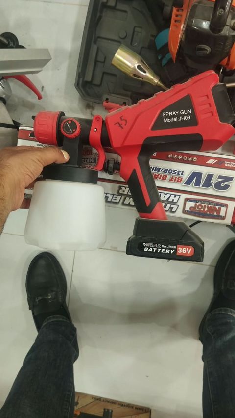Akkumulyatorlu boya püskürtmə tabancası – Model: JH09 - Tip: Dəstlə — Digah