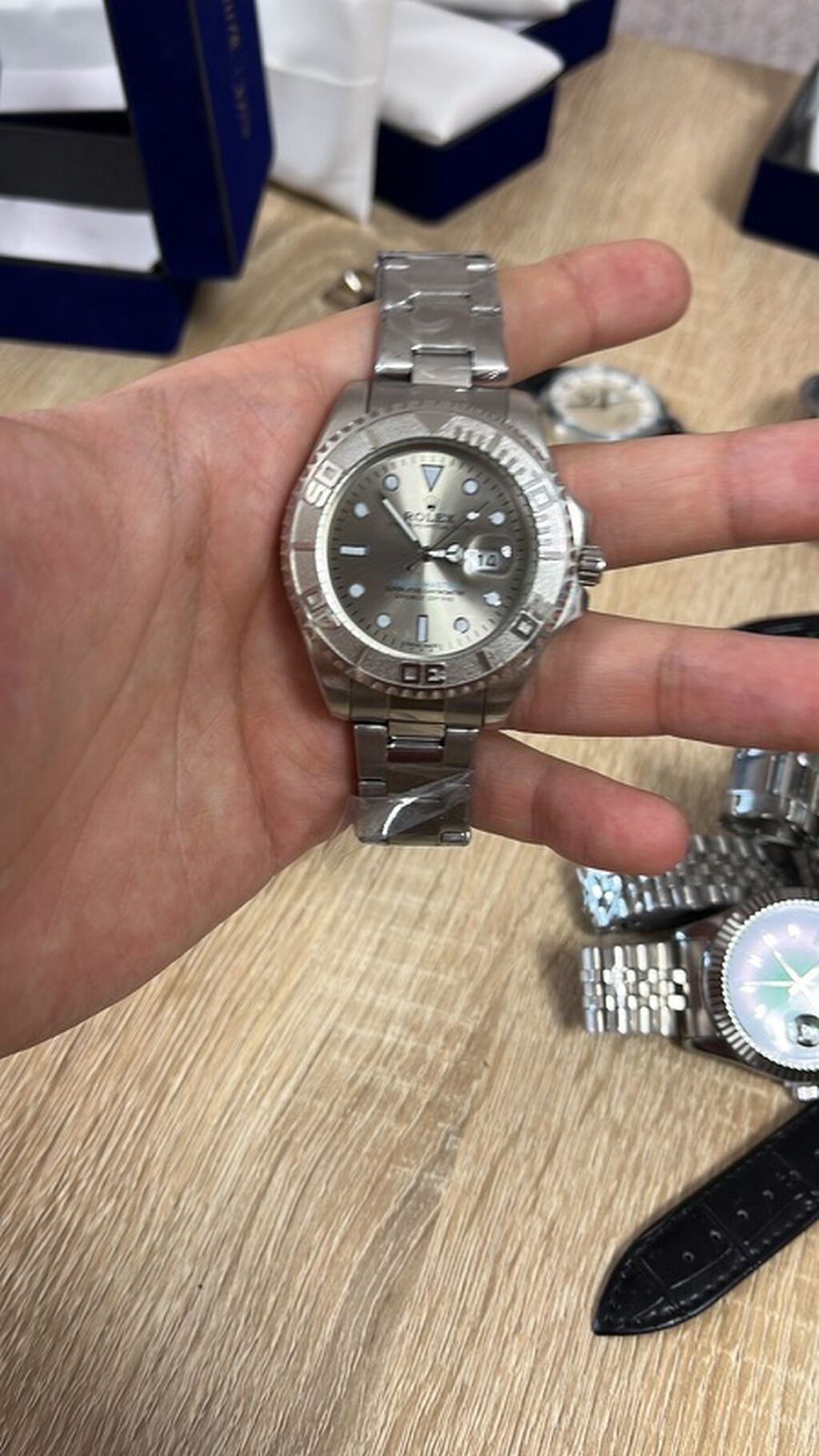 Yeni, Qol saatı, Rolex, rəng - Qızılı — Qol saatları, Salyan (5)