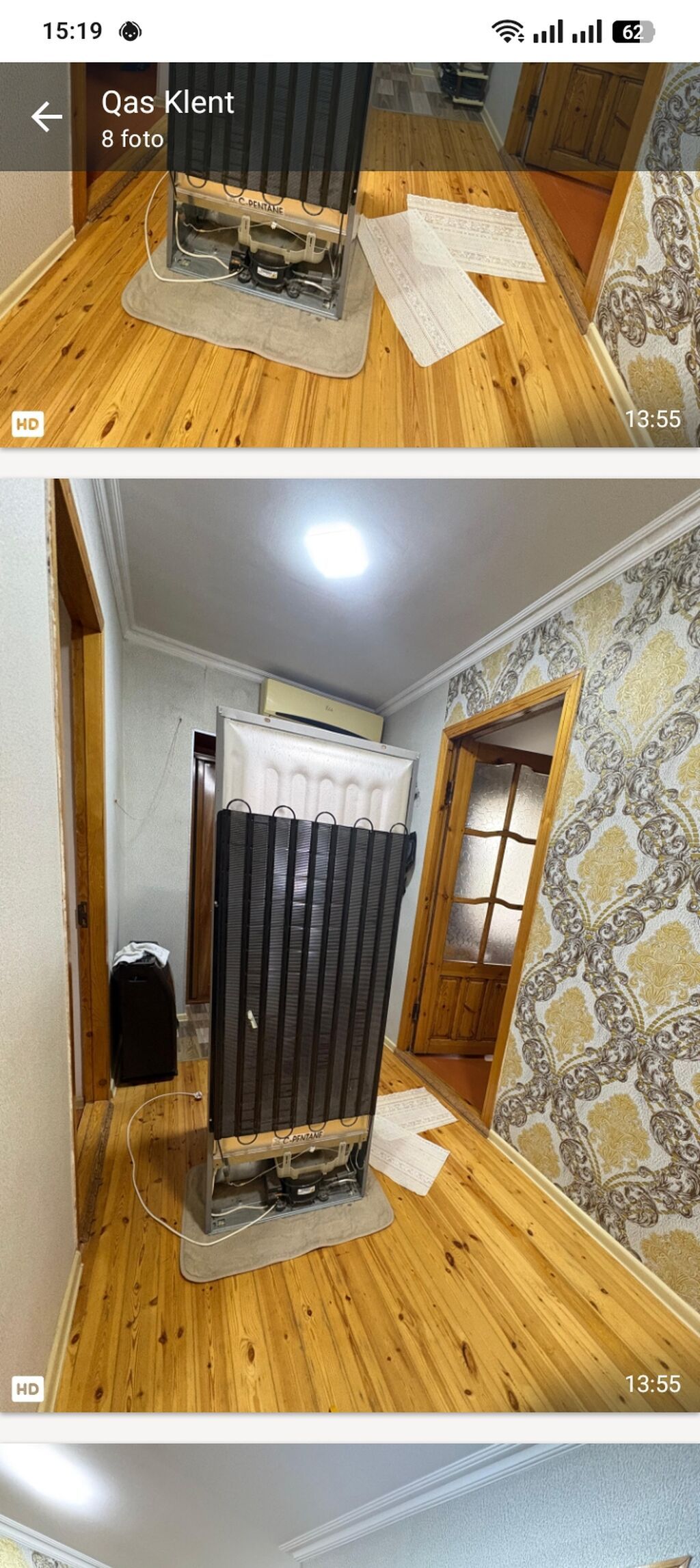 Indesit iki kameralı soyuducu - Rəng: gümüş/metallik - Alt hissədə — Soyuducular, Masazır (5)