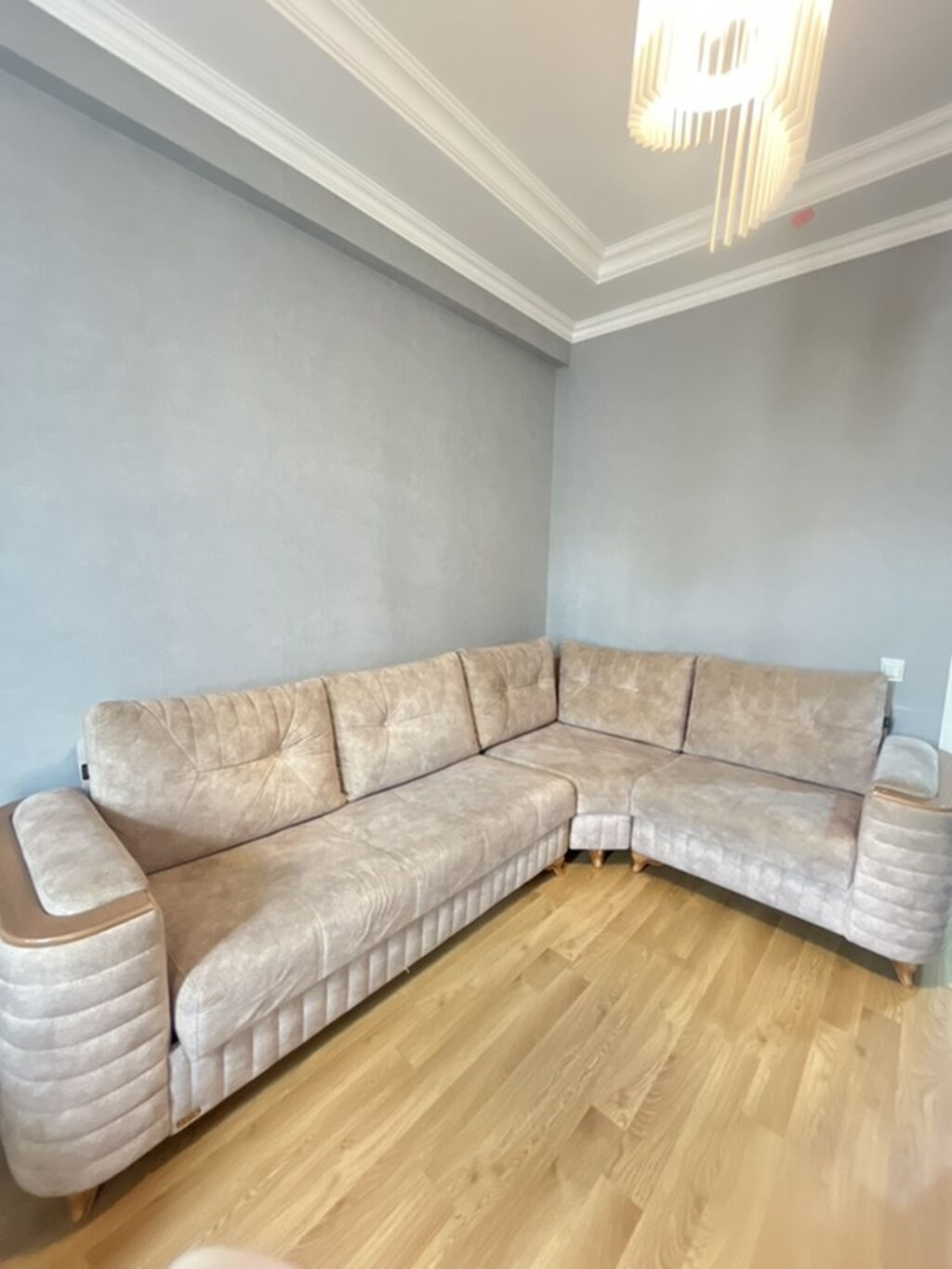 Künc divan, İşlənmiş, Açılan, Bazalı, Parça, Çatdırılma yoxdur — Mebel, Xırdalan (7)