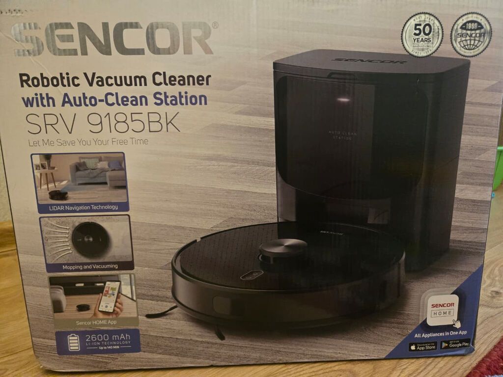 Sencor SRV 9185BK robot tozsoran satılır. Məhsul yenidir, istifadə — Elektronika, Bakı (3)