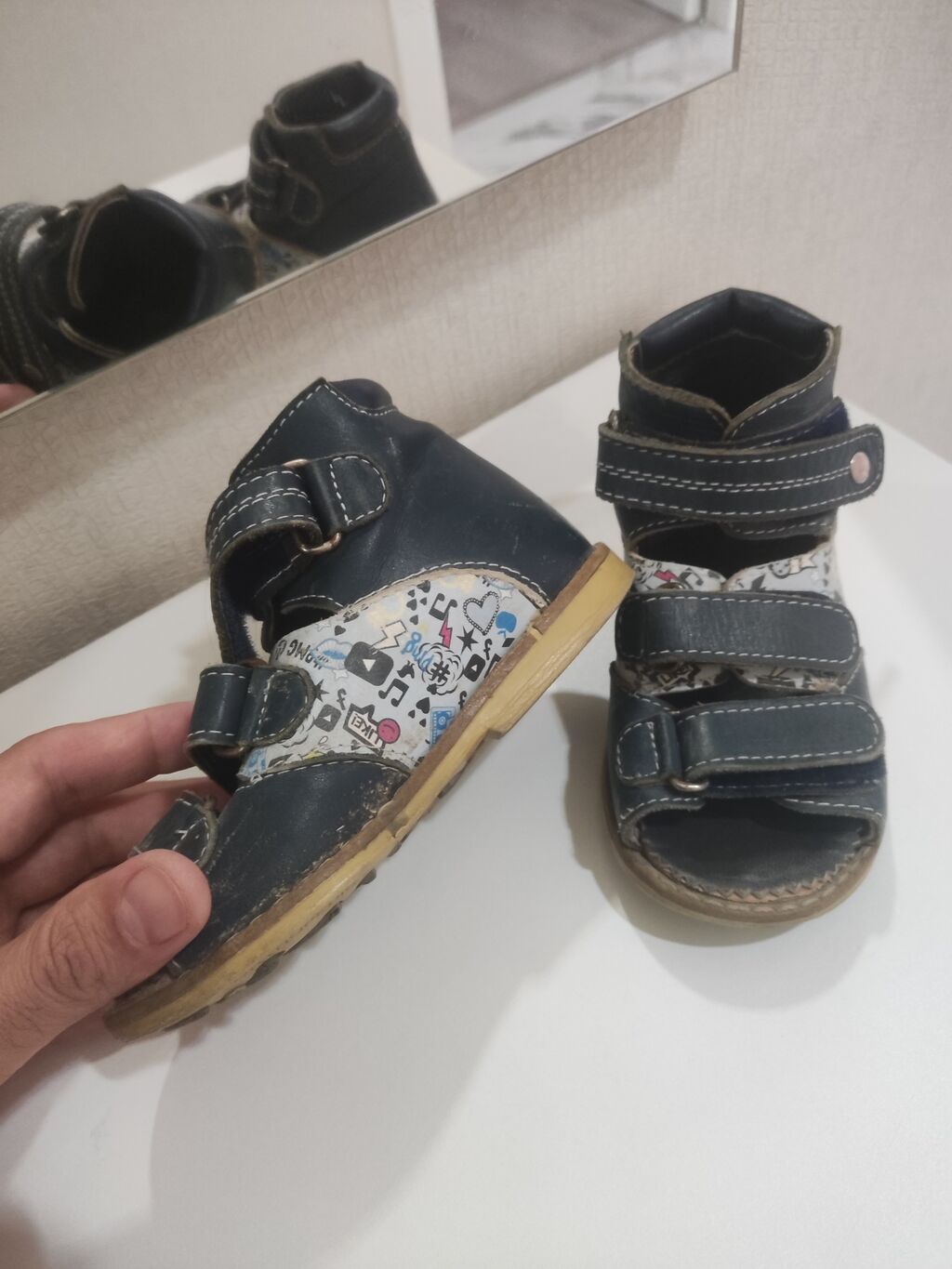 Rəng - Göy Ortopedik ayaqqabılar, Ölçü: 25, Oğlan üçün — Ortopedit ayaqqabılar, Xırdalan (7)