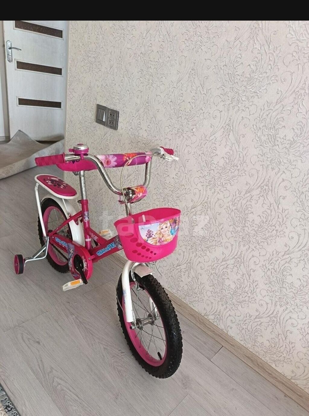 Uşaq velosipedi – 16 düym təkərlər, parlaq çəhrayı rəngdə — Uşaq velosipedləri, Bakı (2)