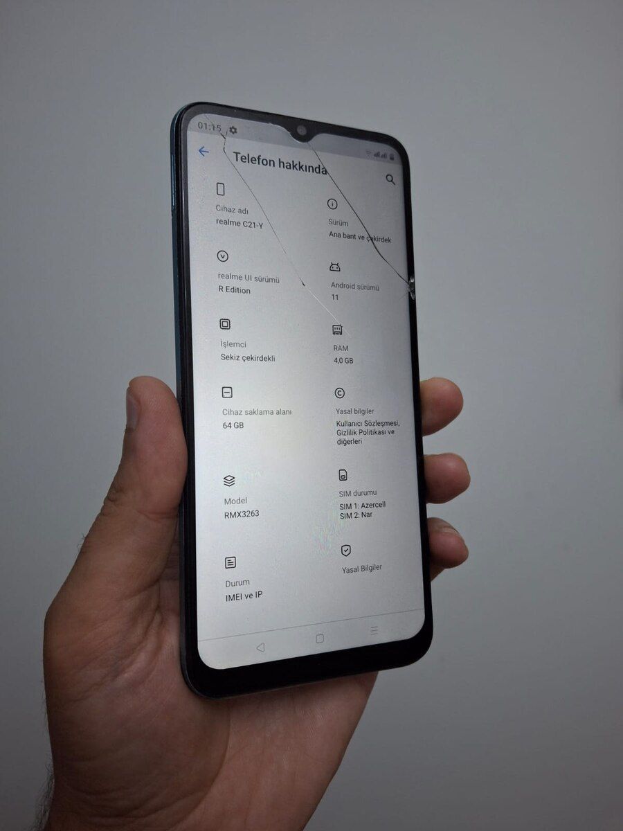Realme C21Y Cross Blue 64GB/4GB — Smartfonlar, Bakı (3)