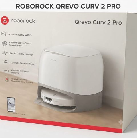 Robot tozsoran Roborock Qrevo Curv 2 Pro QC2P02-00 — Bakı