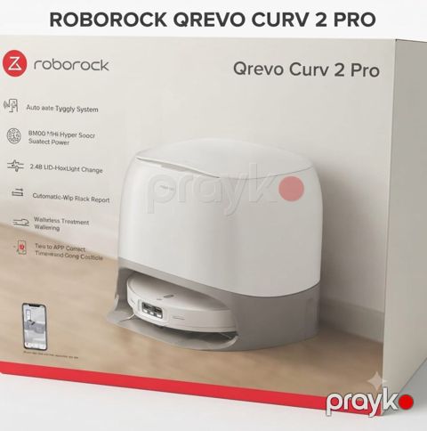 Robot tozsoran Roborock Qrevo Curv 2 Pro QC2P02-00 — Bakı
