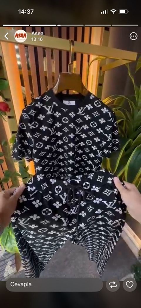 İdman dəsti, Louis Vuitton, 3XL, rəng - Qara — Digah