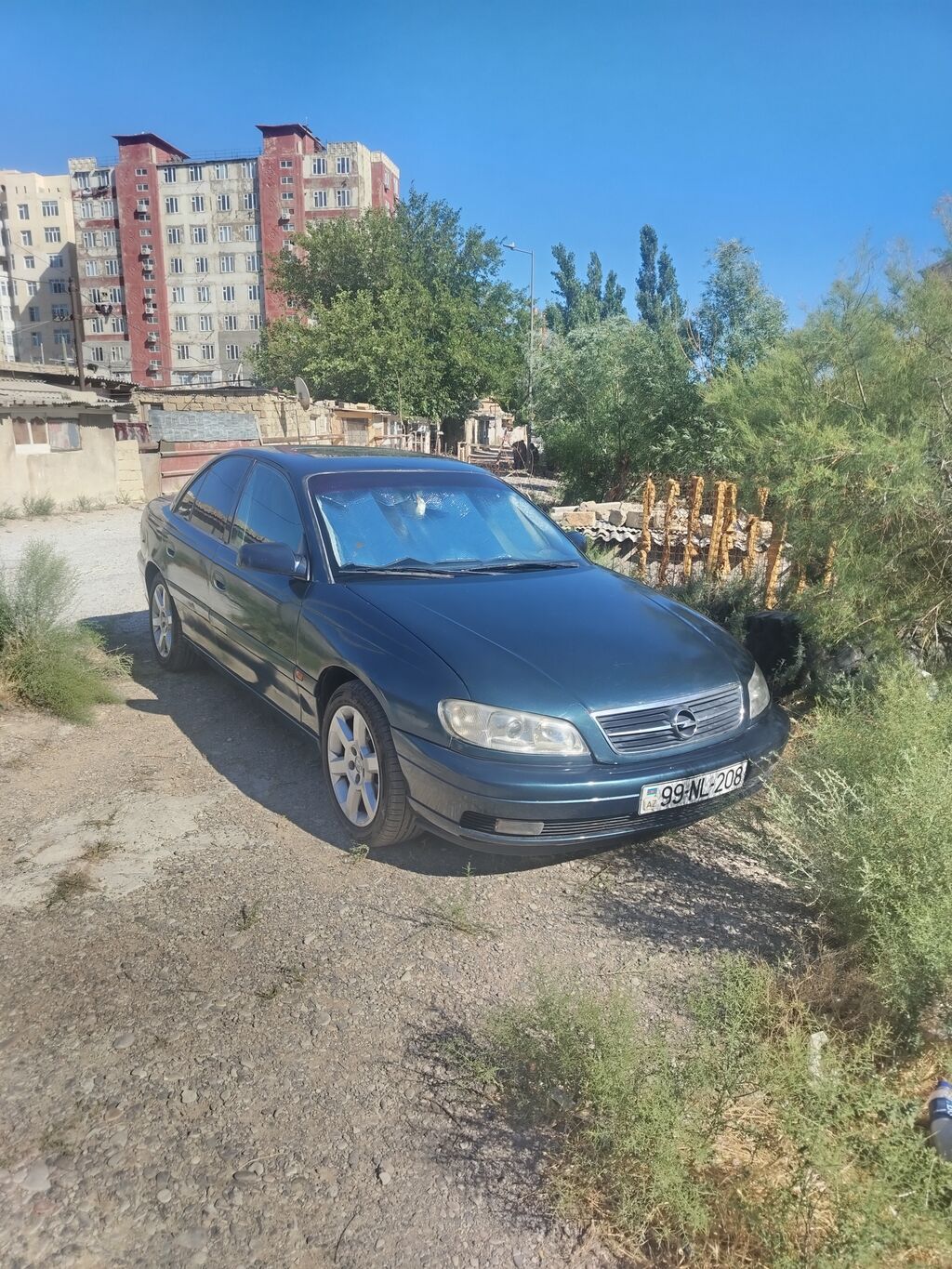 Opel Omega B sedan - Kuzov: 4 qapılı sedan, tünd yaşıl rəng — Avto, Sanqaçal (5)