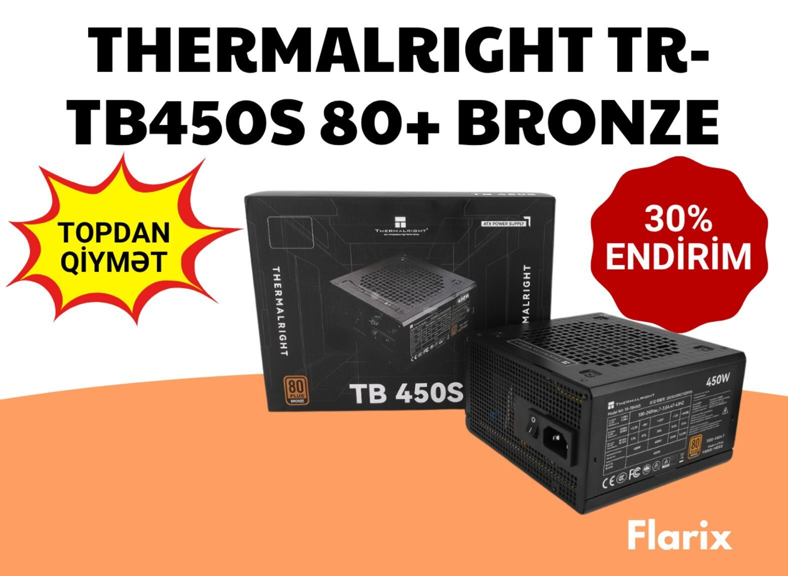 Qida bloku Thermalright TR-TB450S 80+ Bronze