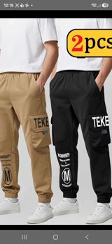 2 ədəd pambıq kişi şalvarı – “cargo” model - Ölçülər: 12, 13 (yawa) — Pants