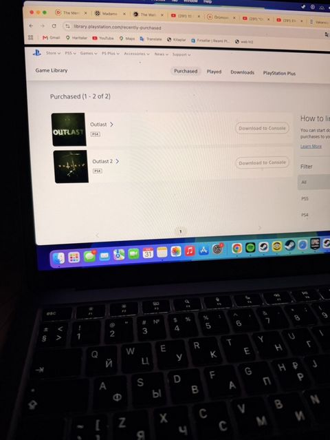 PS4 üçün Outlast + Outlast 2 (rəqəmsal) Gmail vasitesi ile hesab — Bakı