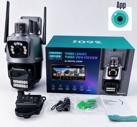 ICsee orginal Keyfiyyetli Model Wifi Kamera 2lens 2istiqamet eyni — Bakı