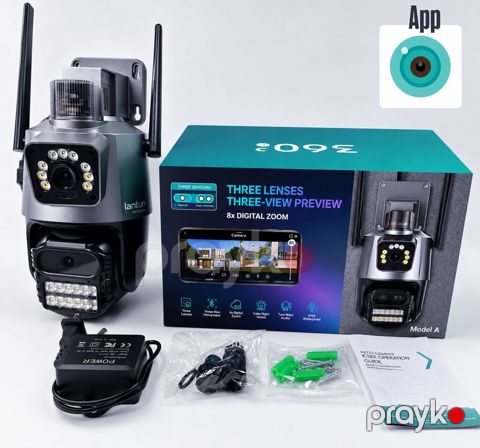 ICsee orginal Keyfiyyetli Model Wifi Kamera 2lens 2istiqamet eyni — Bakı