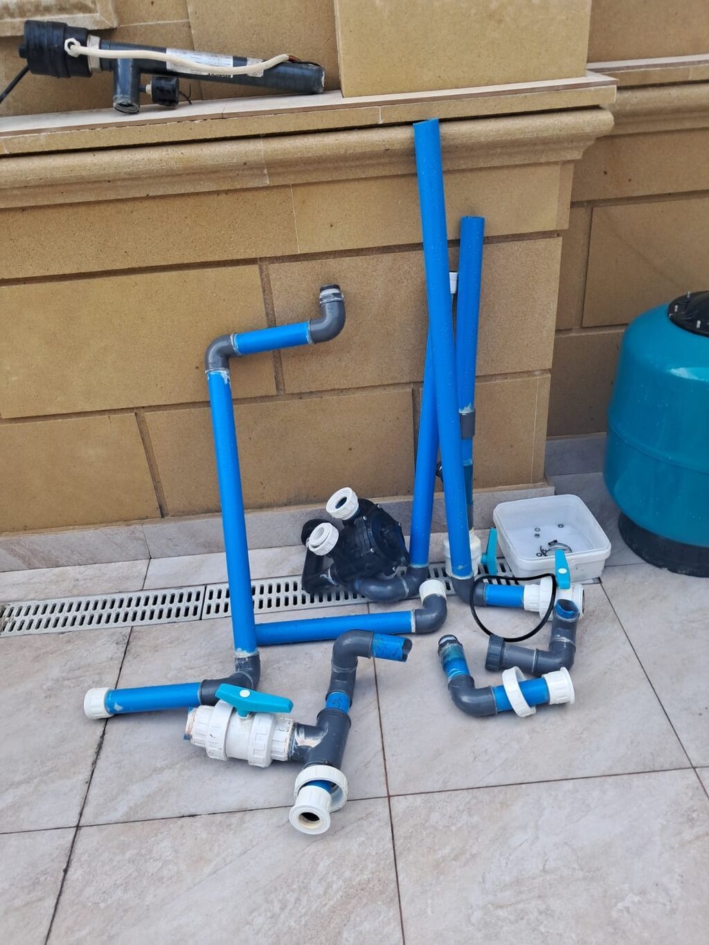 Islenmis hovuz matorxana sistemi.Islek veziyyetde cixarilib.Bir yerde — Hovuzlar, Bakı (6)