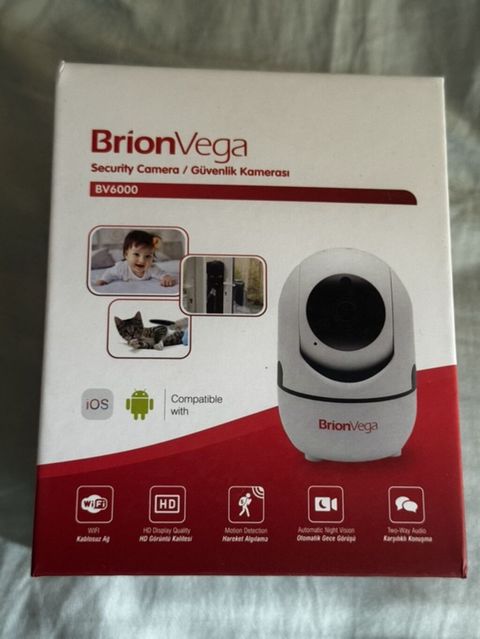 BrionVega BV6000 təhlükəsizlik kamerası - Wi‑Fi bağlantısı - iOS və — Bakı