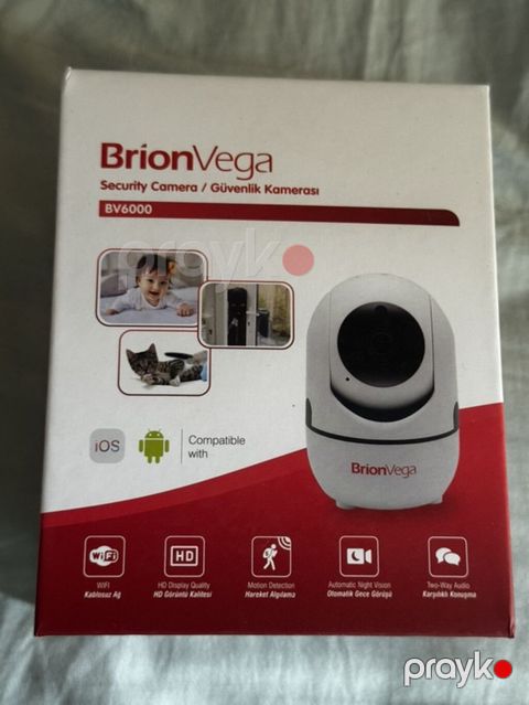 BrionVega BV6000 təhlükəsizlik kamerası - Wi‑Fi bağlantısı - iOS və — Bakı