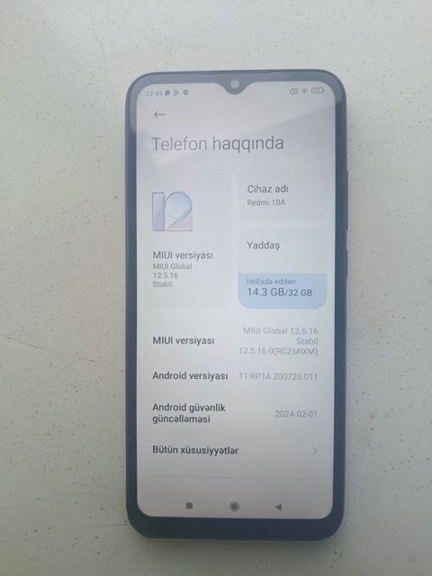 Xiaomi Redmi 10A Black 32GB/2GB — Xaçmaz