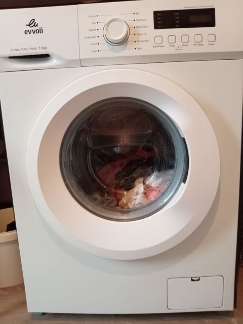Evvoli EVWM-FUNL-710W paltaryuyan maşın – 7 kq - Ön yükləməli, 7.0 kq — Digah
