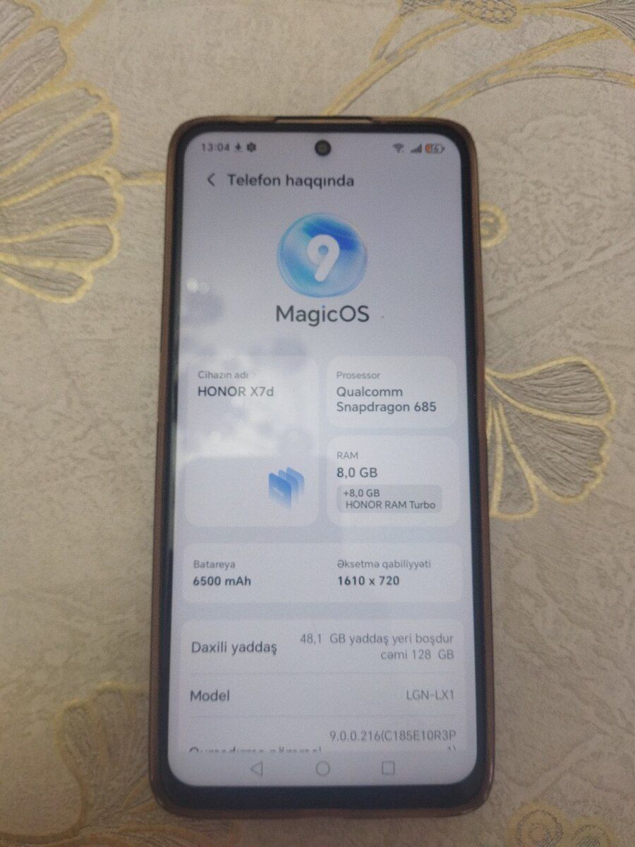 Honor X7d 4G Desert Gold 128GB/8GB — Smartfonlar, Quba (10)