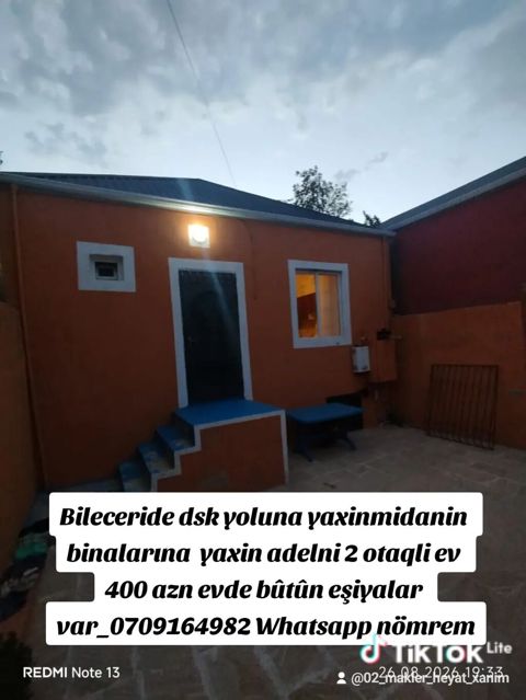 80 kv. m, 2 otaqlı, Kombi, Qaz, İşıq — Bakı