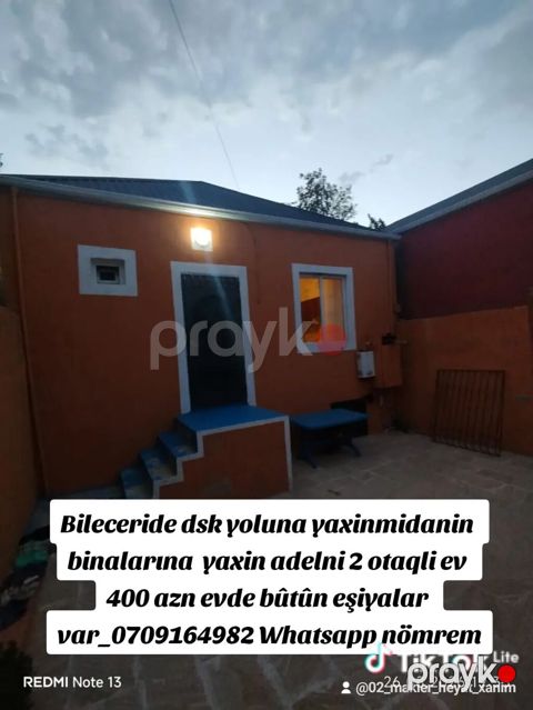 80 kv. m, 2 otaqlı, Kombi, Qaz, İşıq