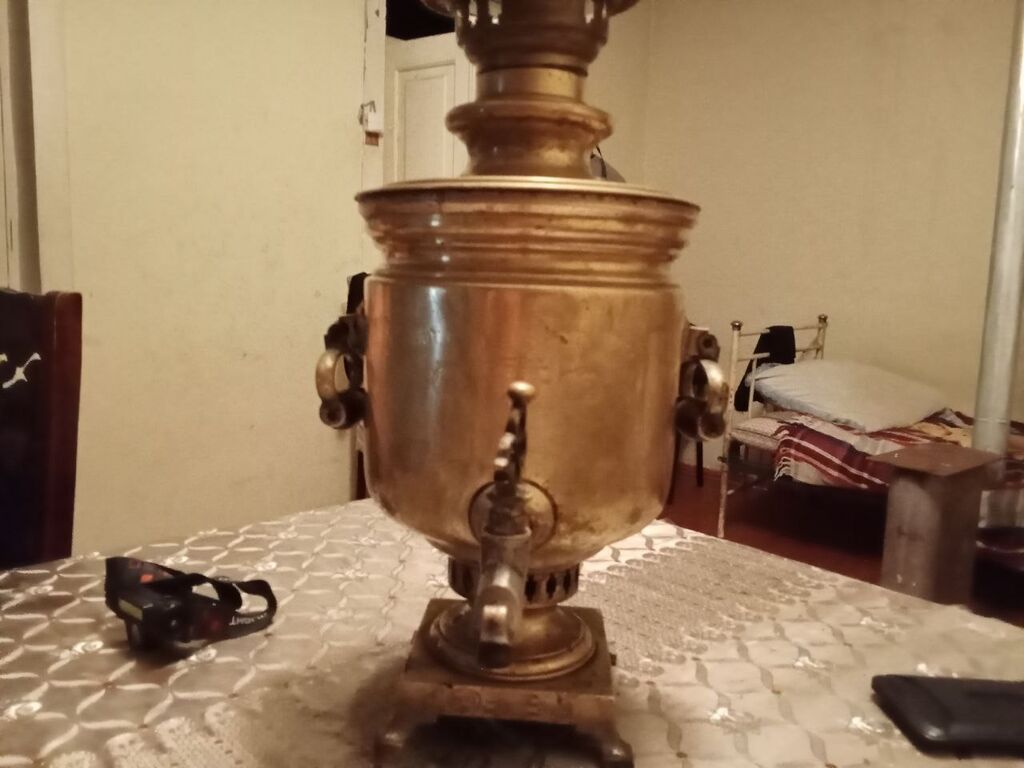 Qədim samovar, 1800 il, Mis, Vəziyyəti: Yaxşı — İdman, hobi, istirahət, Goranboy (2)