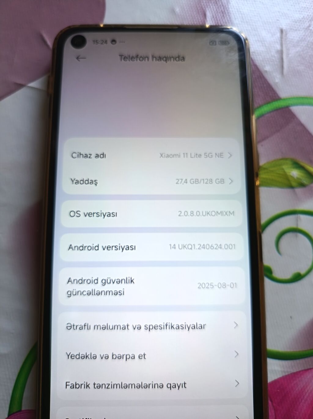 Xiaomi Mi 11 Lite, 128 GB, rəng - Göy, Sensor — Xiaomi, Bakı (8)