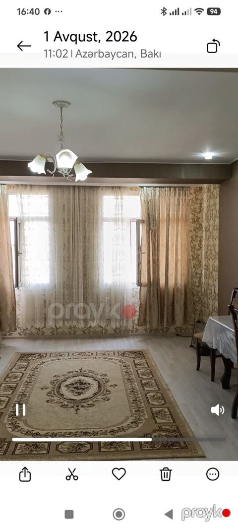 1-otaqlı yeni tikili kirayə verilir, Xırdalan ş., 43 m²