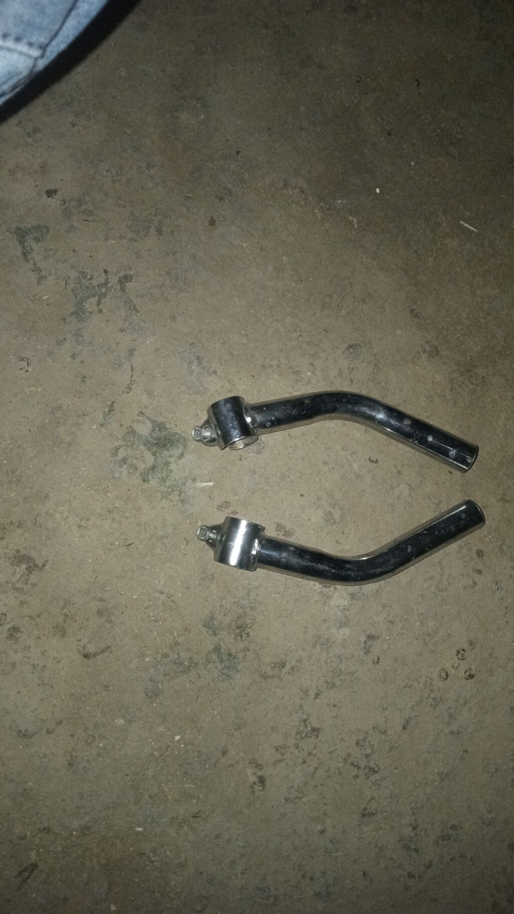 Motosiklet üçün ayaq dirəkləri (çüt) - Material: polad, xrom rəngli — Avto, Neftçala