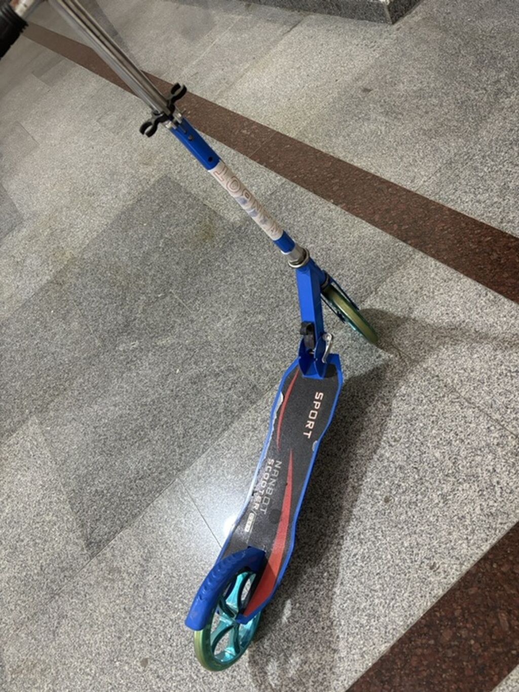 Uşaq skuteri – Sport Nnbot Scooter - Rəng: mavi-gümüş detallı, qara — İdman və istirahət, Bakı (3)