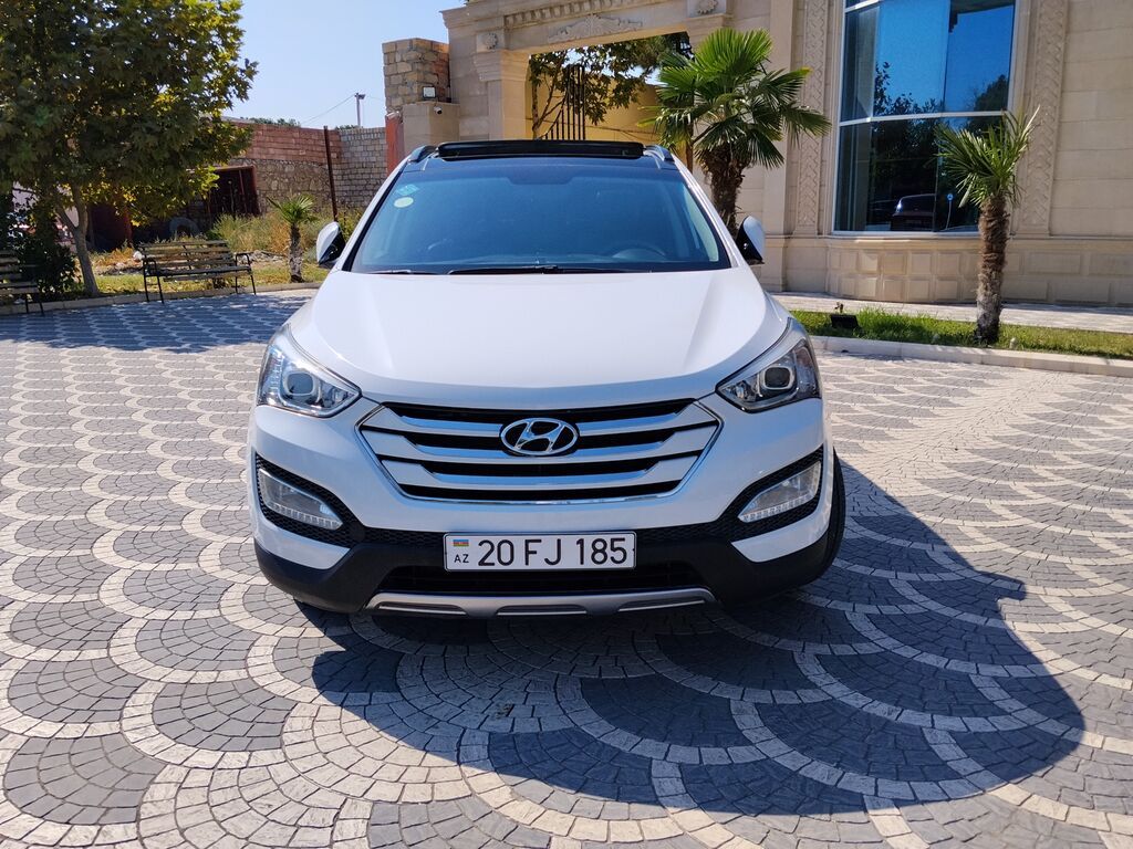 Hyundai Santa Fe – ağ kuzovlu, şəhər və uzun yola uyğun komfortlu — Avto, Samux (8)