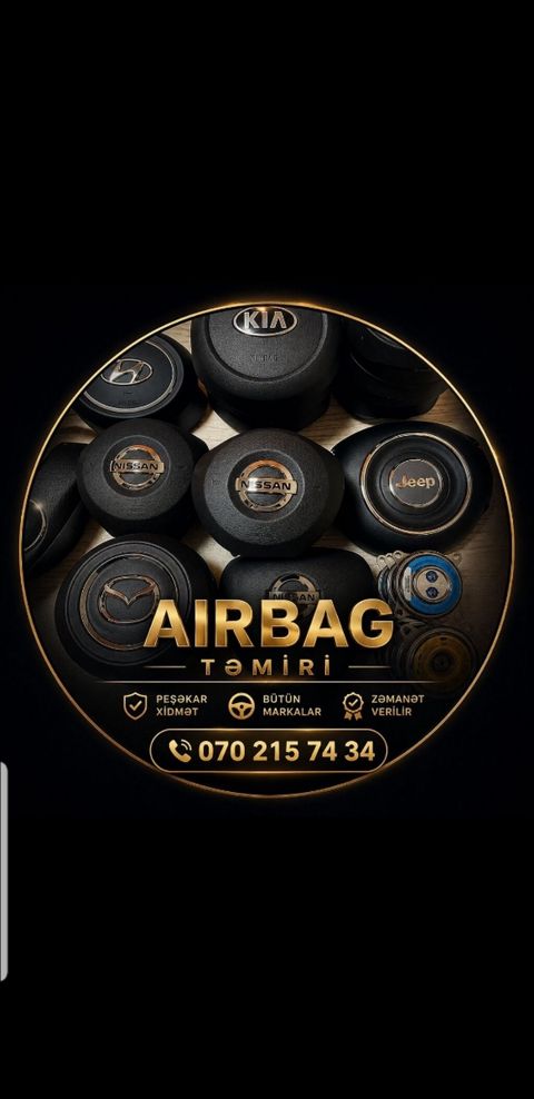 Aırbag Təmiri və Bərpası - Sürücü və sərnişin hava yastıqlarının — Bakı