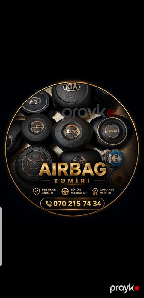 Aırbag Təmiri və Bərpası - Sürücü və sərnişin hava yastıqlarının — Bakı