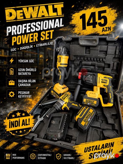 Dewalt 3-ü 1 dəsti