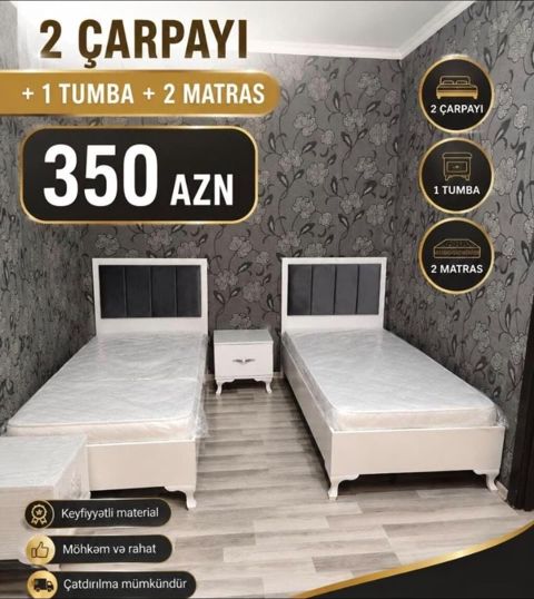 2 təknəfərlik çarpayı, Tumba, Yeni — Mehdiabad